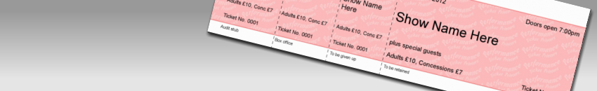 Basic tickets - make tickets, design tickets online, print event tickets, event ticket printing, make your own tickets